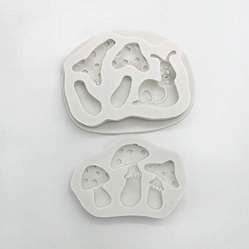 Miniatura 4 de Molde de silicona para hongos y caracoles, moldes de fondant, moldes de caramelo de chocolate, decoración de cupcakes, herramientas de decoración de