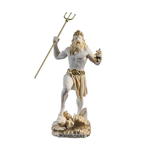 Estatua de Poseidón Dios Griego del Mar 23 cm