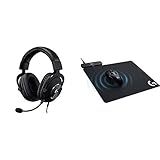 Logitech G Pro X Gaming Headset with Blue VO!CE Technology Bundle with Logitech G Powerplay Wireless...
