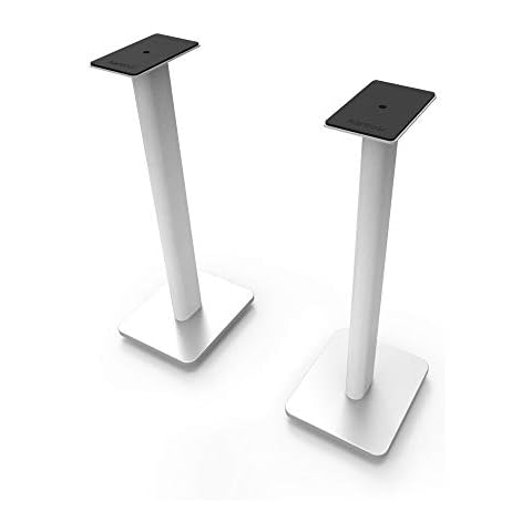 Kanto SP26PLW 26 Inch Bookshelf Speaker Stand - Low Profile - 2 Pack (White) Cover