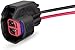 AIYMO Pack-1 Injector Connector with Wire, EV6 EV14 Injector Connector Socket, Standard Motor Products Fuel Injector Connector for Most Cars SUVs and Trucks (Black), QCCT001