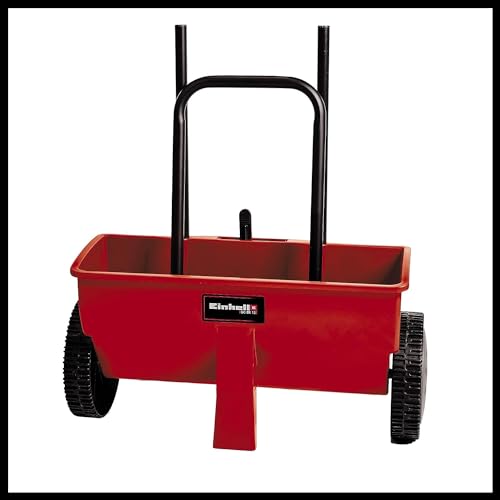 Einhell Lawn and Garden Spreader For Grass Seed, Feed and Fertiliser, 12L, 45cm Scatter Width, Impact-Resistant Plastic Housing, Adjustable Distribution Rate 3415238
