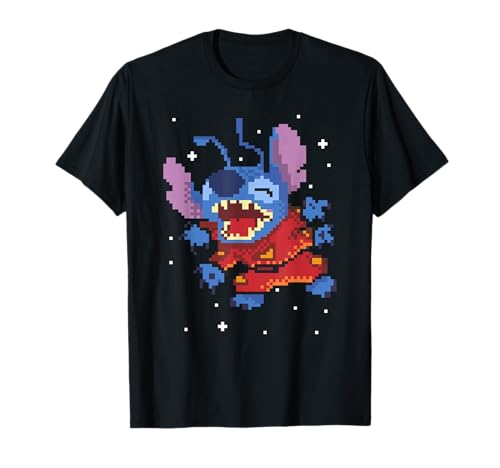 T-shirt Stitch pixel space le cadeau parfait pour les fans de Disney
