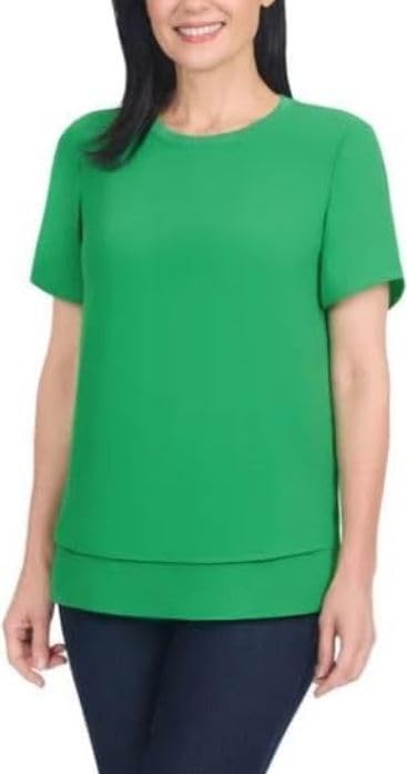 Two-Layer Green T-Shirt by Hilary Radley