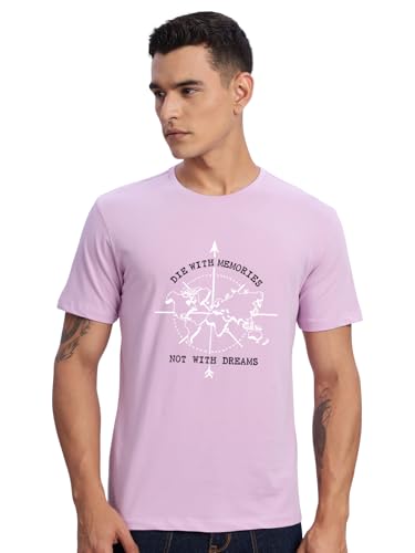 T-shirt imprimé Die with Memories homme coton col rond motif graphique mode tendance