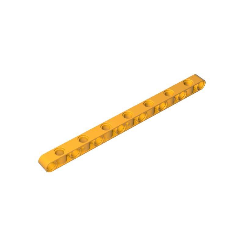 Brick with Hole Beam Technic 1x15 Thick with Alternating Holes 10 Pieces GDS-2083 Compatible with Lego Toys Bulk Classics Moc Color:Bright Light Orange 191