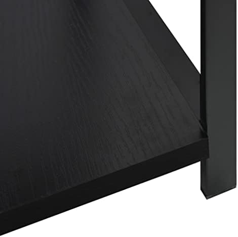 AGGEY Furniture ,Shelving ,Bookcases ,Small Straight Book Shelf Black 33.5x39.6x79.7 cm Engineered Wood,Standing Shelves