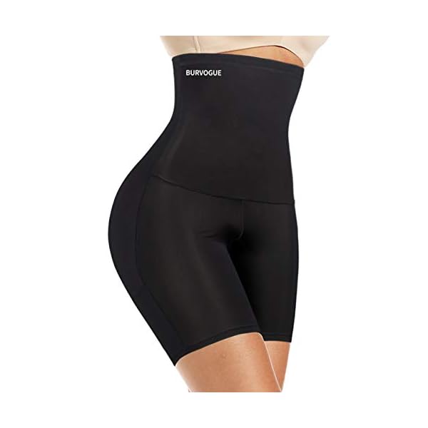 Burvogue-Shapewear-for-Women-Tummy-Control-Butt-Lifter-High-Waisted-Shaper-Shorts Burvogue Shapewear for Women Tummy Control-Butt Lifter High Waisted Shaper Shorts (Black, XXL(Waist 33.5"-35"))