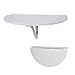SoBuy® FWT10-W Table Murale Rabattable Table de Cuisine Pliante Table à Rabat pour Enfant Pliable - Blanc