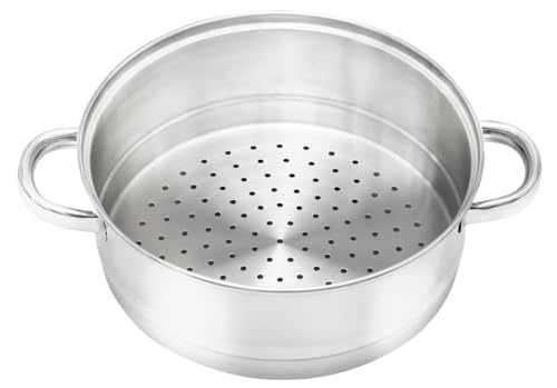 levitantes Vaporera Inoxidable 18/10 de 20 cm, Ideal para cocinar al Vapor, conservar nutrientes y Preparar Verduras y Pescados.