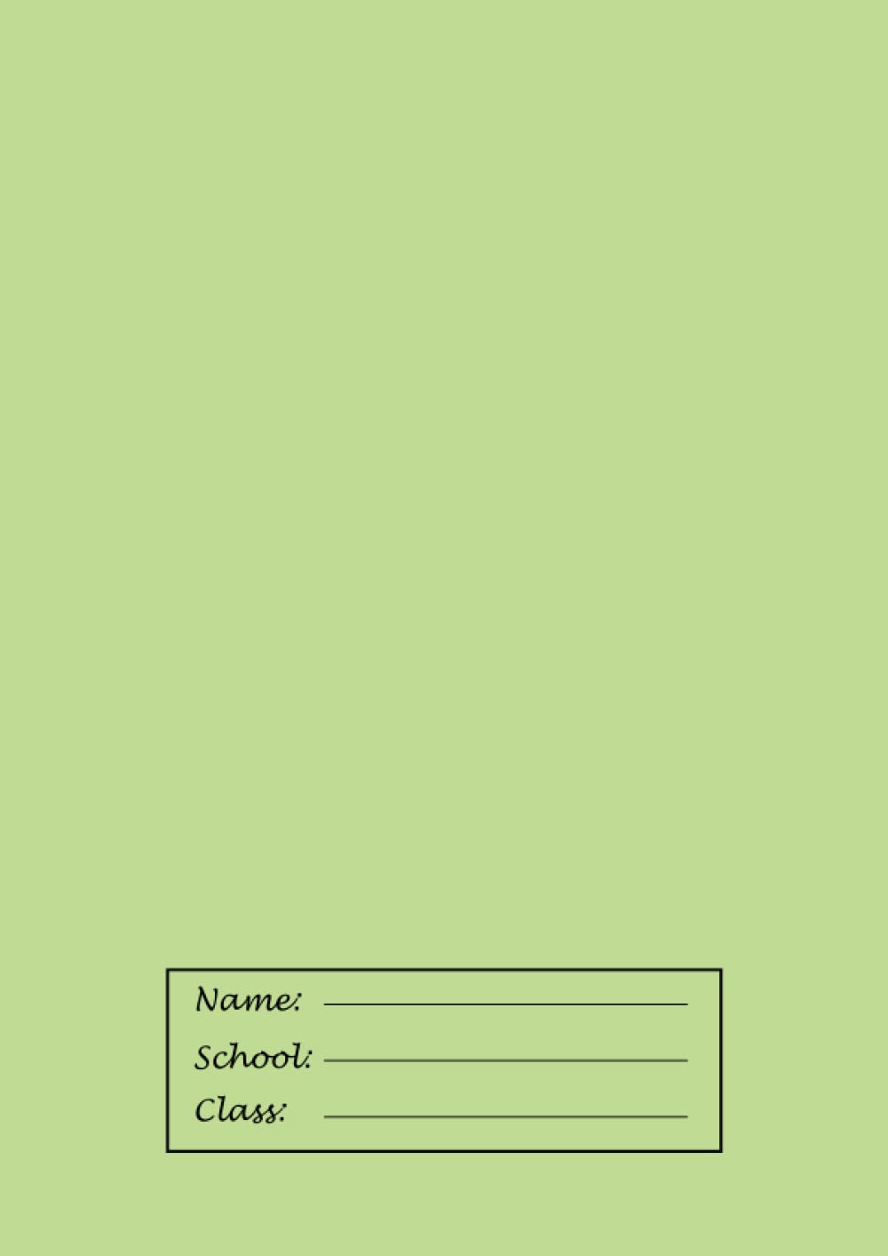 A4 Exercise Book Squared 12mm Green: Squares/Quad/Grid Ruled Paper Notebook School Maths Exercise Books 12mm (1.5cm) for Kids/ Children, 100 Pages A4, 90gsm