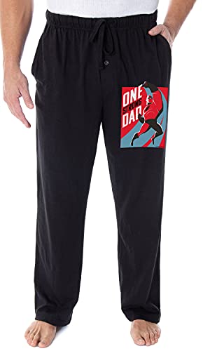Disney Mens' The Incredibles One Strong Dad Father's Day Sleep Pajama Pants (XL)