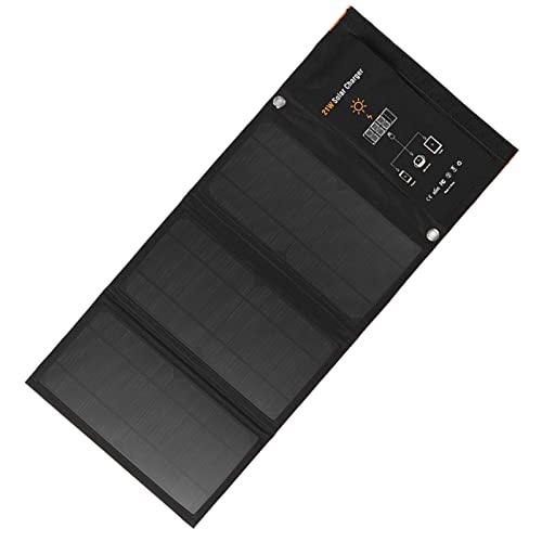 Cargador solar portátil para camping HUIOP 21W ideal para viajes de senderismo