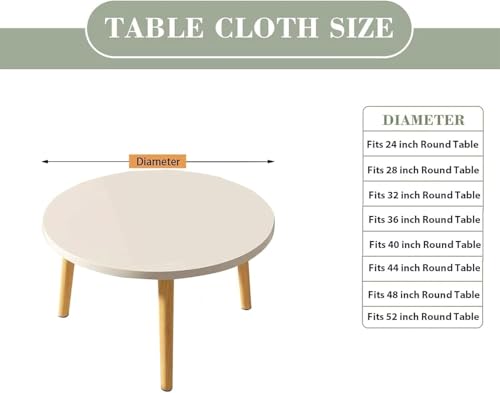 Nappe ronde élastique contre le vent et les plis élasthanne kaki