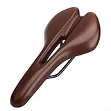Conduite confortable : faites l'expérience d'une conduite douce et élastique avec notre selle de vélo, fabriquée à partir de cuir synthétique et de rembourrage en mousse gel double densité, conçue pour minimiser l'inconfort pendant les longs cyclistes.