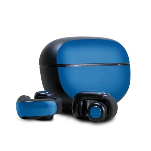 Image of Skin Compatible with Bose Ultra Open Earbuds - Solid Blue - Premium 3M Vinyl Protective Wrap Decal Cover - Easy to Apply | Crafted in The USA by MightySkins