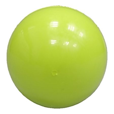 green dog ball