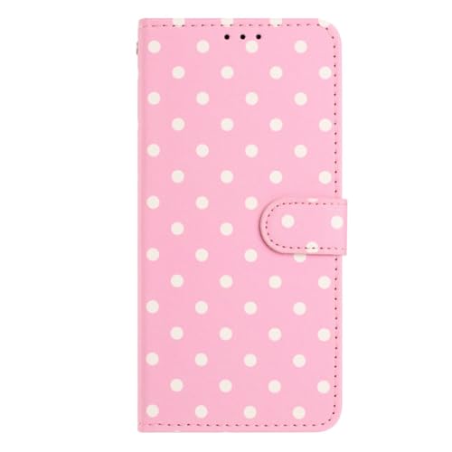 SNCLET Coque Mignonne à Pois pour Sony Xperia 1 V Coque en Silicone étui à Rabat en Cuir PU avec Protection TPU Magnétique Fentes pour Cartes pour Sony...