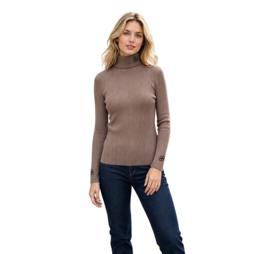 Beauty Women Maglia Donna Dolcevita Manica Lunga a...