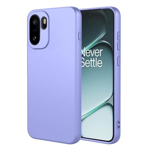 Image of DIZORO Compatible with Oneplus 15R 5G Back Cover with Upgraded Square Edges for Camera Protection Shockproof Flexible Matte Liquid Silicone Mobile Phone Case (nEW Purple)