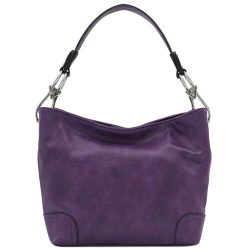 Image of Hobo Shoulder Bag with Big Snap Hook Hardware