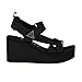Guess Women's DAYSA Wedge Sandal, Black Logo 001, 9