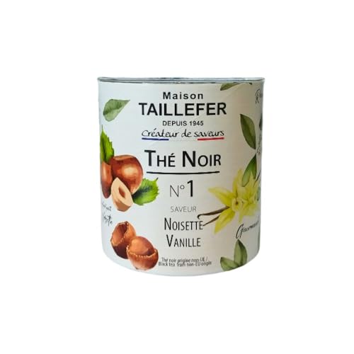 Maison Taillefer – Thé noir Noisette Vanille 60 g – N°1
