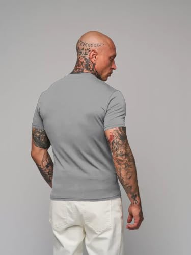 Image of LEOTUDE Mens Polycotton Boxy Regular Fit Printed Half Sleeve Round Neck Combo Dailywear & Gym Tshirts for Man (Colour: Multicolor)