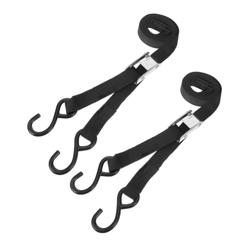 BRIGHTFUFU 2Pcs Heavy Duty Polyester Tie Down Straps Motorcycle Binding Straps for Secure Luggage Electric Bikes Easy to Use for Transporting Items Safely