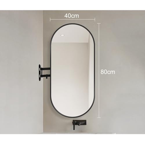Miroir d'angle mural pivotant orientable horizontal ou vertical pour maquillage - 8