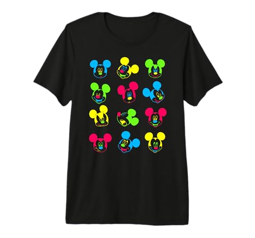 T-shirt Mickey Mouse Disney Neon le cadeau premium idéal pour les fans de l'univers Disney