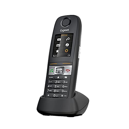 Gigaset E630H – Additional Handset - Cordless Phone - Robust and Durable, Resistant to Water Splash, Dust and Shock, for DIY Enthusiasts, Skilled Craftsmen, Gardeners and Mechanics, Black