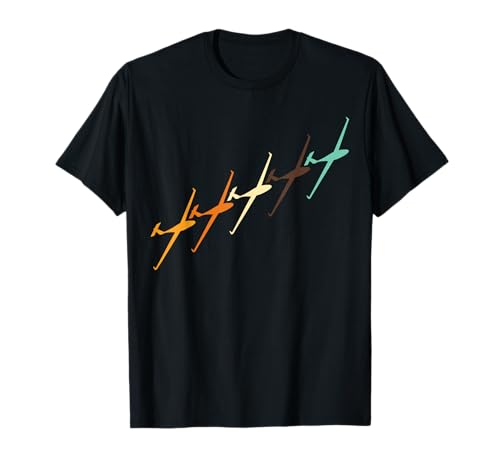 Vintage Glider Airplane Pilot Funny Gliding Soaring Lovers T-Shirt