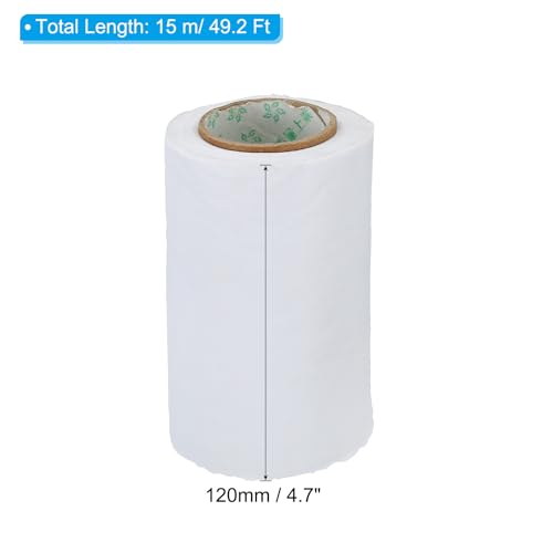 Image of PATIKIL 4.7 inch x49.2ft Pipe Wrapping Tape, PVC Duct Tape Pipes Insulation Air Conditioner Tube Wrap Waterproof Non Adhesive for HVAC Electrical Outdoor White