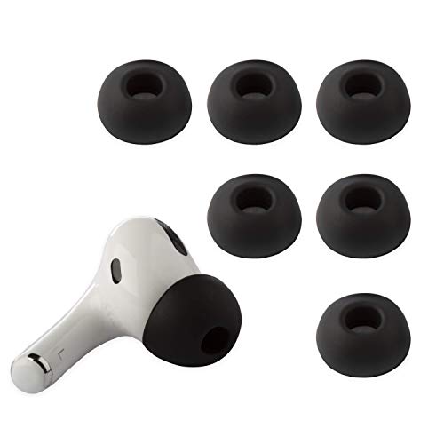 Xcessor (S/M/L) 3 Paires (6 Pièces) d'écouteurs Intra-Auriculaires de Rechange en Silicone de Taille S/M/L pour Airpods Pro. Noir Cover