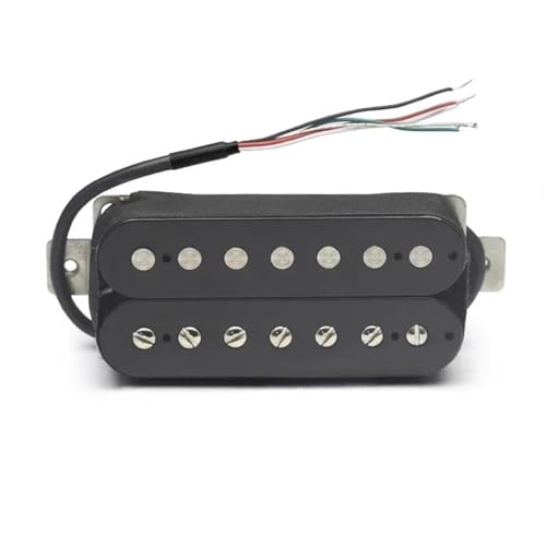 エレキギターピックアップ アルニコ 5 7弦エレキギター ハムバッカー ピックアップ コイル スプリット ピックアップ ギター パーツ ブラック N-8.8K/B-14.2K(Bridge)
