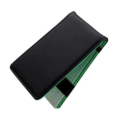 VICASKY Portable Golf Score Keeping Notebook PU Golf Scorebook Lightweight Durable Fits Standard Scorecards Present for Golfers