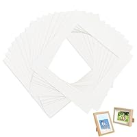 NUWIQ Passepartout Weiß, 15 Stück Passepartout Karton, Passepartout Rahmen, Bilderrahmen, Passepartout für Bilder, Kunstdrucken,Fotos (Außengröße: 30 x 30 cm/Innengröße: 24 x 24 cm)