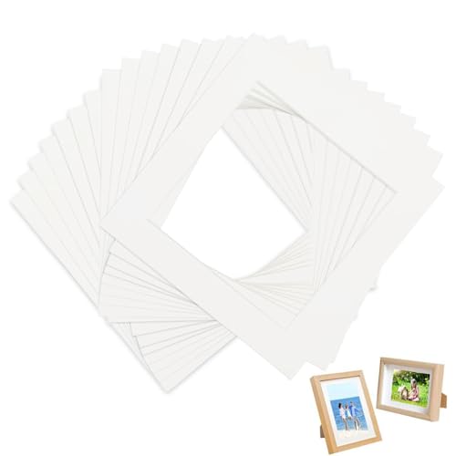 NUWIQ Passepartout White, Pack of 15 Cardboard Passepartout Frame, Picture Frame, Passepartout for Pictures, Art Prints, Photos (Outer Size: 30 x 30 cm / Inner Size: 24 x 24 cm) NUWIQ Passepartout White, Pack of 15 Cardboard Passepartout Frame, Picture Frame, Passepartout for Pictures, Art Prints, Photos (Outer Size: 30 x 30 cm / Inner Size: 24 x 24 cm)