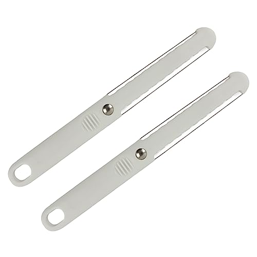COLLBATH 2Pcs Plastic Cheese Butter Slicer Non Rusting Kitchen Cutter with Comfortable Non Slip Handles for Easy Cheese and Butter Cutting Space Saving Design for Convenient Storage