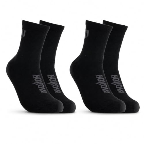 HOLLOW Alpaca Ankle Socks for Men and Women, 2-Pack, Moisture Wicking Socks for Hiking, Running, Outdoors, Light Compression