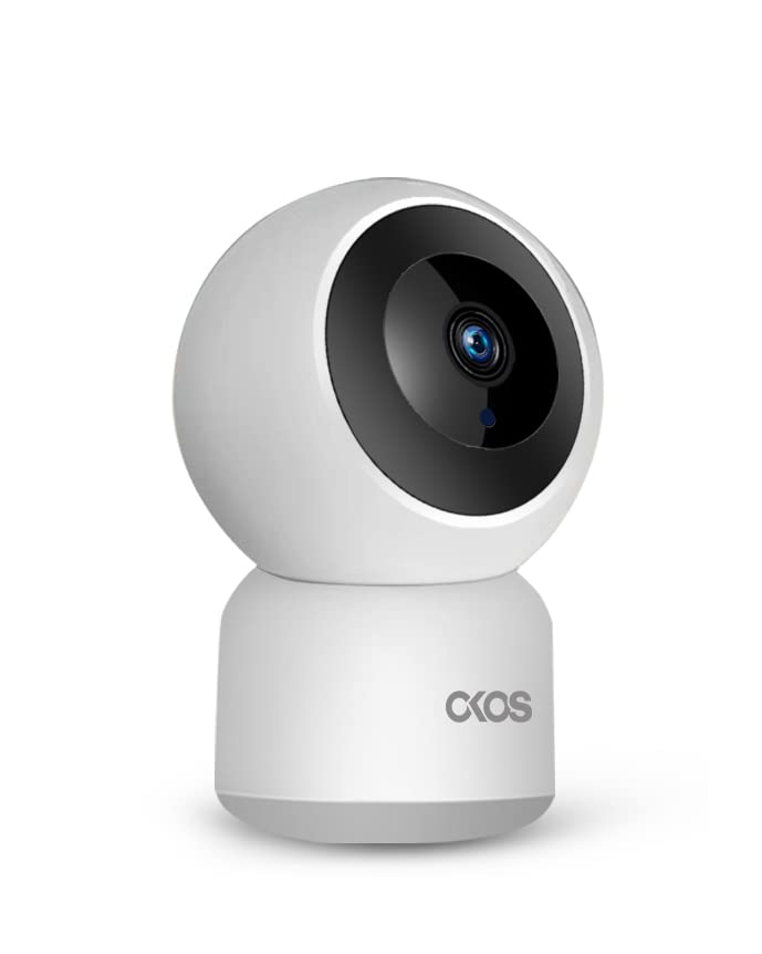 Image of OKOS 1080p Dome 360 WiFi Security Camera Surveillance System with Motion Detection, Smart AI Alerts, Night Vision, Two-Way Audio | Cloud /Local Storage Available | Compatible with Alexa and Google