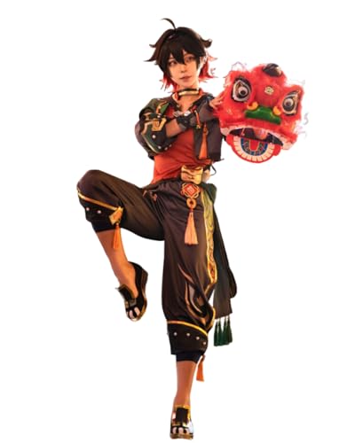 FCCAM Disfraz de Genshin para videojuegos, cosplay, disfraz de Genshin, talla S