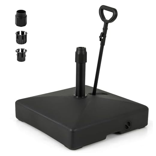 Giantex Fillable Patio Umbrella Base with Wheels
