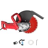 Elektrische Kreissäge für Beton, 4300 U/min mit Wasserpumpe, verstellbare Schutzabdeckung, Nassscheibenschneider zum Nuten von Böden und Wänden