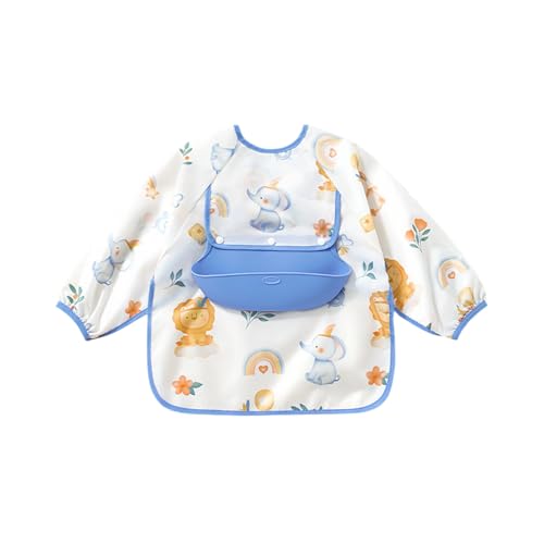 Bavoirs bébé pour les repas imperméables et salopette d'alimentation