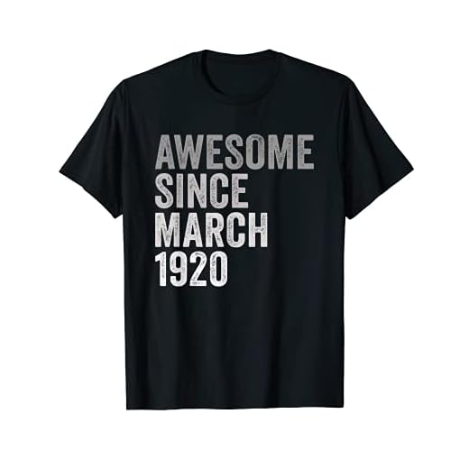 Leyenda Desde Marzo De 1920 Año y De Cumpleaños Nacimiento Camiseta