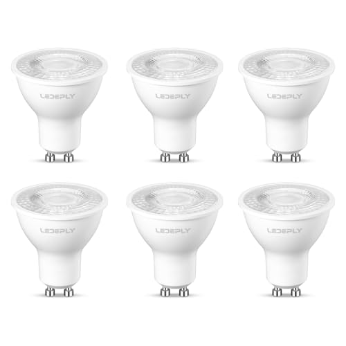 LEDEPLY Dimmable LED GU10 Bulbs, 5W=50W, 2700K Warm White, 38 Beam Angle, 470 lm, Bulb, Spotlight...