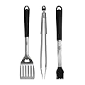 Kingsford Stainless Steel 3 Piece BBQ Tool Set | BBQ Tongs, BBQ Basting Brush, and BBQ Spatula | Rust Resistant Stainless Steel, Grilling Tools for All Grills