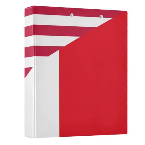 Classeur anneaux D 3,8 cm porte-bloc rigide motif drapeau USA France Peystean